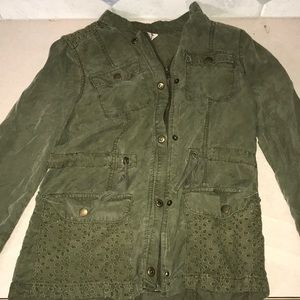 Green army jacket